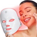 Red Light Therapy Mask for Face,7 Colors LED Face Mask Light Therapy, At-Home Photon Skin Care Beauty Mask for Anti Wrinkles Acne Reduction
