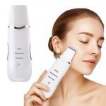 Ultrasonic Facial Skin Scrubber | Deep Cleansing & Blackhead Remover | Face Exfoliator & Pore Cleaner | Lifting & Moisturizing Rechargeable Skin Spatula for Glowing Skin